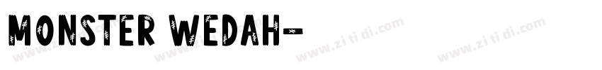 Monster Wedah字体转换